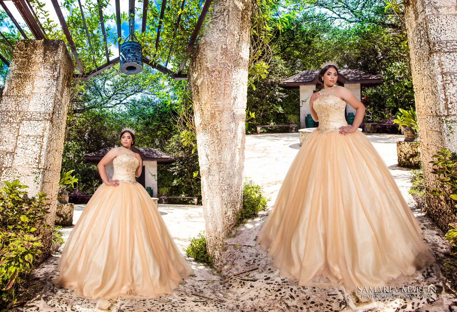 Rent Quinceanera Dresses Secret Garden Photoshoot Best Quinceanera 